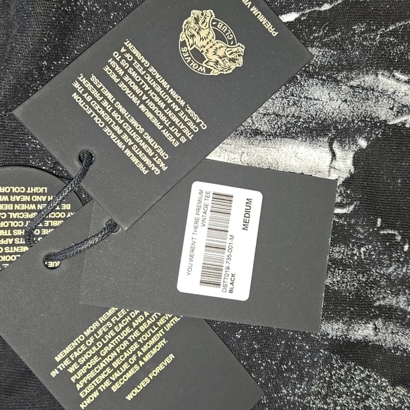 Darc Sport Men's You Weren't There Premium Vintage T-Shirt Black Size Medium NWT - Picture 8 of 11